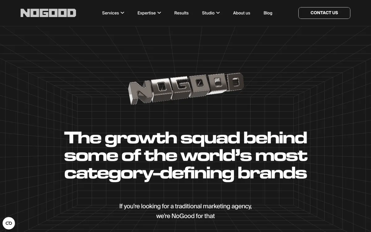 NoGood homepage, captured September 28, 2026